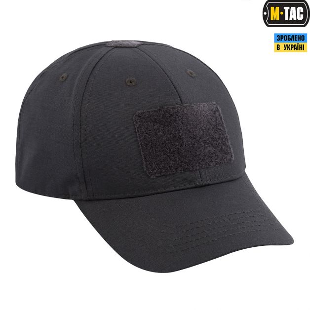 M-Tac бейсболка тактична Elite Flex ріп-стоп Dark Grey