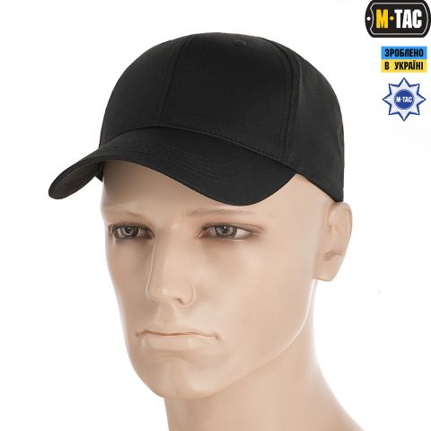 M-Tac бейсболка Elite Flex ріп-стоп Black
