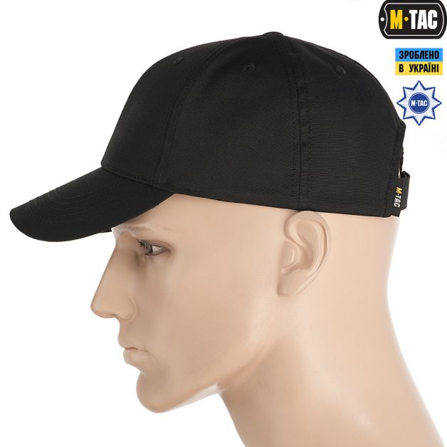 M-Tac бейсболка Elite Flex ріп-стоп Black