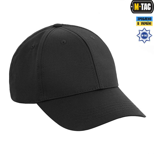 M-Tac бейсболка Elite Flex ріп-стоп Black