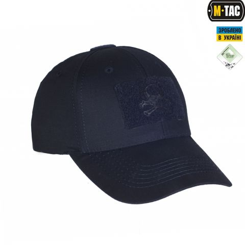 M-Tac бейсболка тактична Flex ріп-стоп Pirate Skull Dark Navy Blue