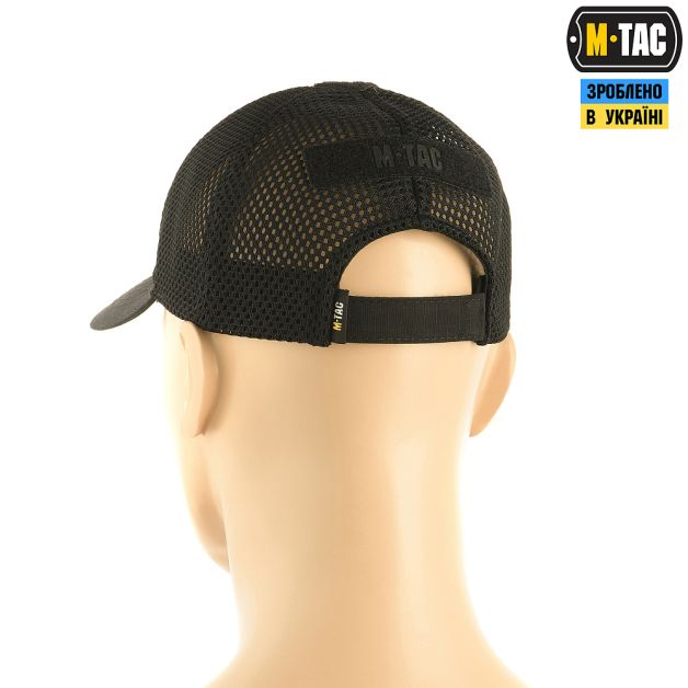 M-Tac бейсболка тактична з сіткою Elite Flex Black