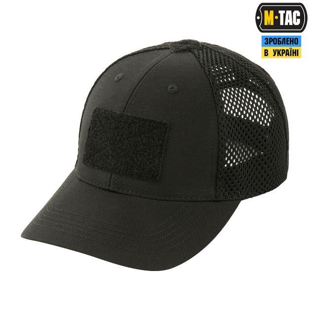 M-Tac бейсболка тактична з сіткою Elite Flex Black