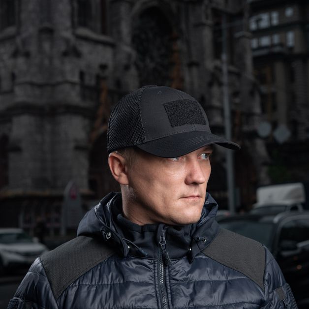 M-Tac бейсболка тактична з сіткою Elite Flex Black