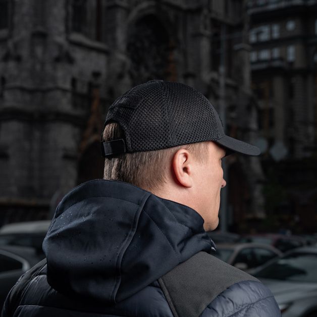 M-Tac бейсболка тактична з сіткою Elite Flex Black
