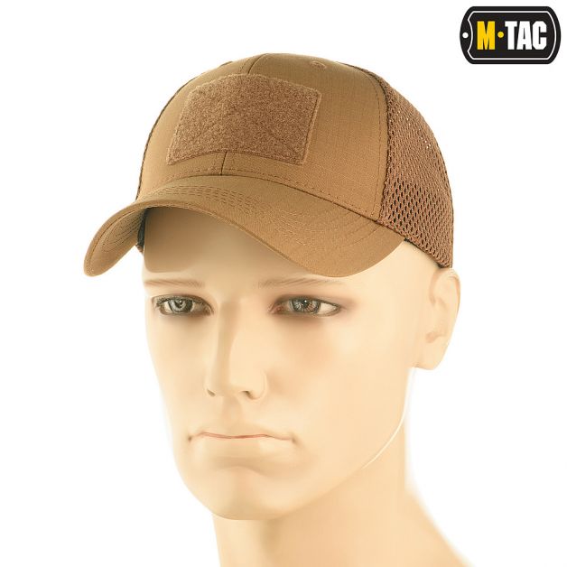 M-Tac бейсболка тактическая с сеткой Elite Flex Coyote Brown