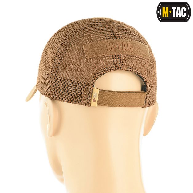 M-Tac бейсболка тактическая с сеткой Elite Flex Coyote Brown