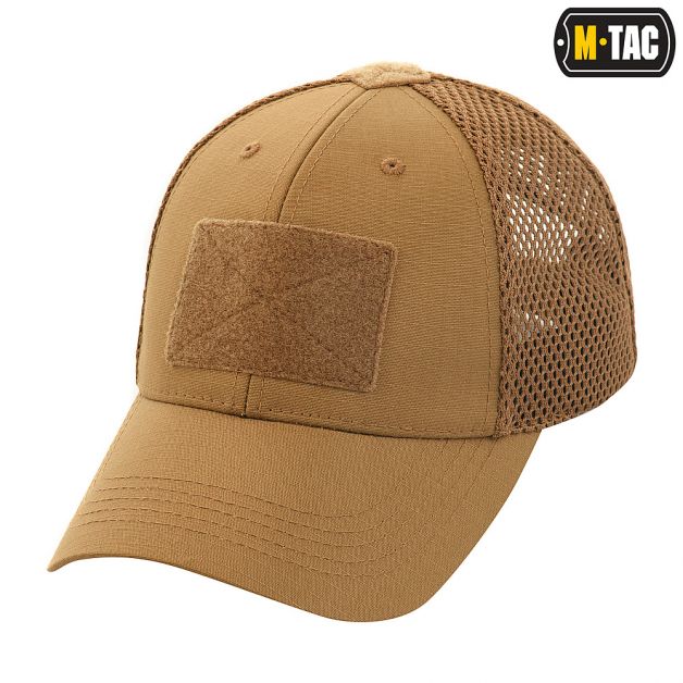 M-Tac бейсболка тактическая с сеткой Elite Flex Coyote Brown