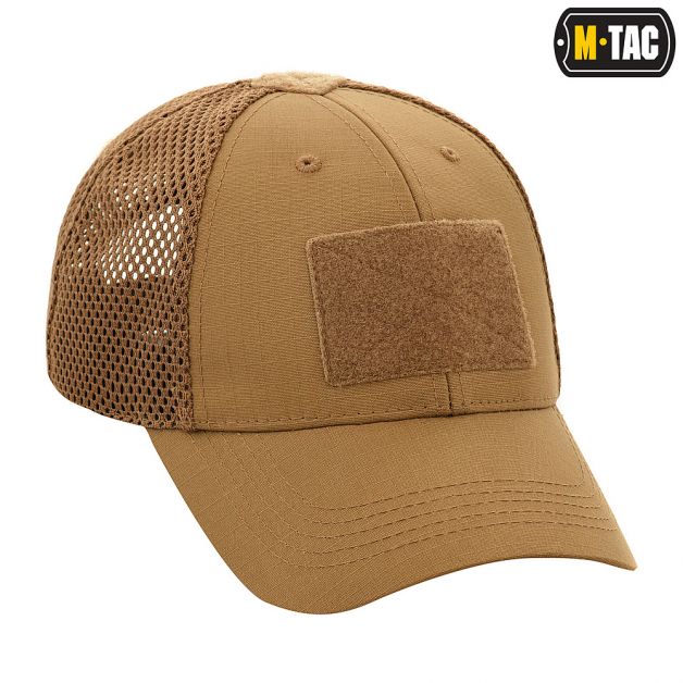 M-Tac бейсболка тактическая с сеткой Elite Flex Coyote Brown