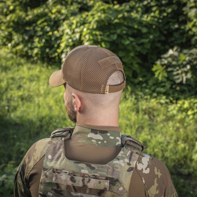 M-Tac бейсболка тактическая с сеткой Elite Flex Coyote Brown