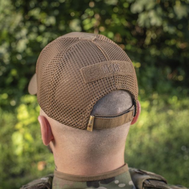 M-Tac бейсболка тактическая с сеткой Elite Flex Coyote Brown