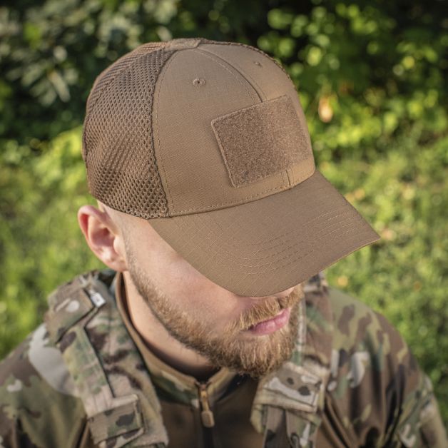 M-Tac бейсболка тактическая с сеткой Elite Flex Coyote Brown