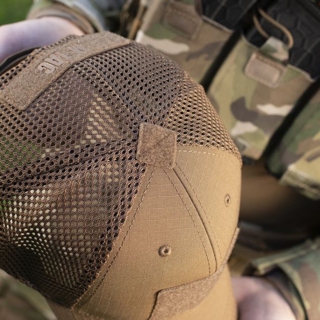 M-Tac бейсболка тактическая с сеткой Elite Flex Coyote Brown
