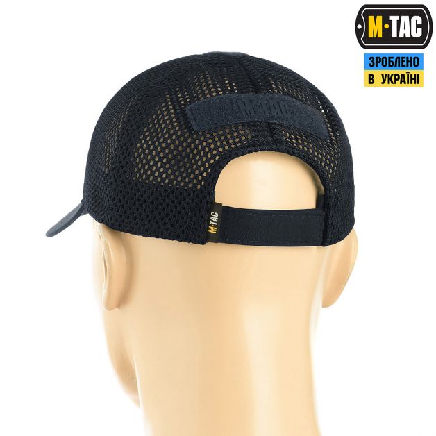 M-Tac бейсболка тактична з сіткою Elite Flex Dark Navy Blue