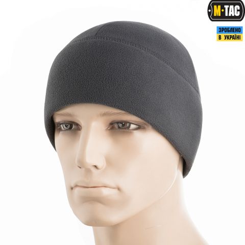 M-Tac шапка Watch Cap Elite фліс (260г/м2) with Slimtex Dark Grey