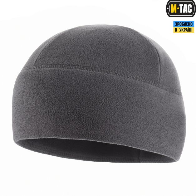 M-Tac шапка Watch Cap Elite фліс (260г/м2) with Slimtex Dark Grey