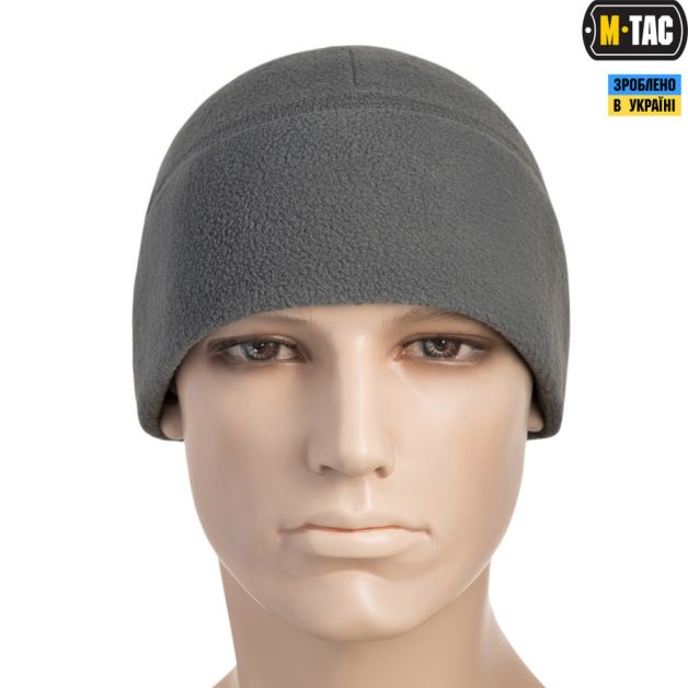 M-Tac шапка Watch Cap Elite флис (260г/м2) with Slimtex Grey