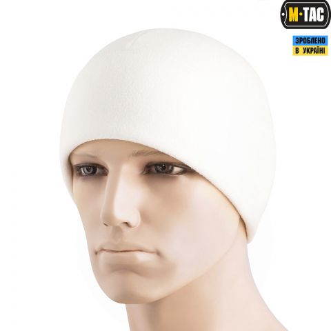 M-Tac шапка Watch Cap Elite фліс (260г/м2) with Slimtex White