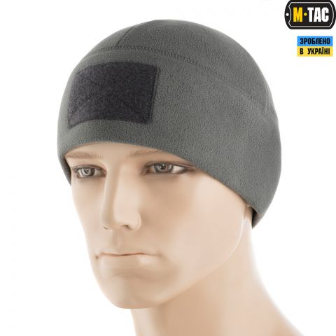 M-Tac шапка Watch Cap Elite фліс (270г/м2) з липучкою Grey