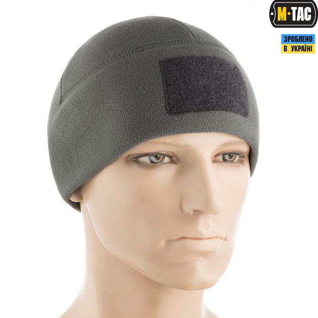 M-Tac шапка Watch Cap Elite фліс (270г/м2) з липучкою Grey