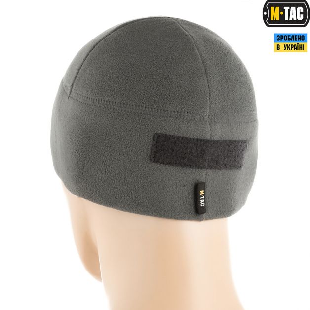 M-Tac шапка Watch Cap Elite фліс (270г/м2) з липучкою Grey