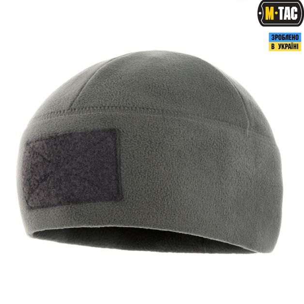 M-Tac шапка Watch Cap Elite фліс (270г/м2) з липучкою Grey