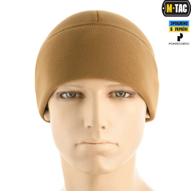 M-Tac шапка Watch Cap Premium фліс (343г/м2) Coyote