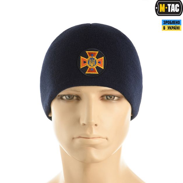 M-Tac шапка ДСНС тонкая вязка 100% акрил Dark Navy Blue