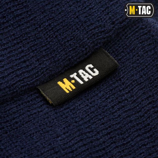 M-Tac шапка ДСНС тонкая вязка 100% акрил Dark Navy Blue