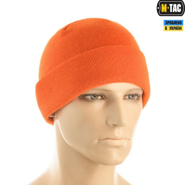 M-Tac шапка тонка в'язка 100% акрил Orange