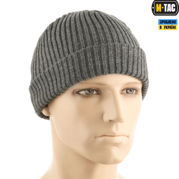M-Tac шапка в'язана 100% акрил Grey