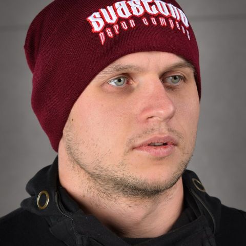 SvaStone шапка в'язана Perun Company бордова