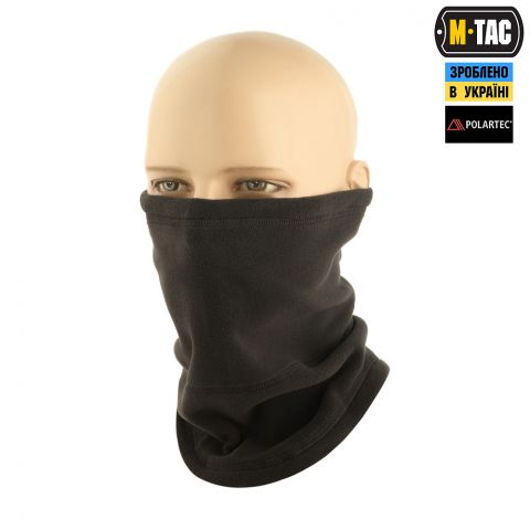 M-Tac шарф-труба анатомічний з затяжкою Polartec Black
