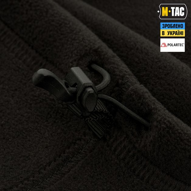 M-Tac шарф-труба анатомічний з затяжкою Polartec Black