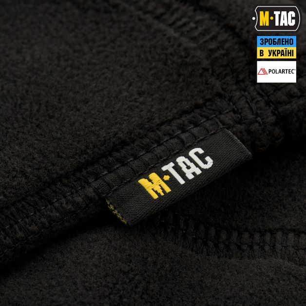 M-Tac шарф-труба анатомічний з затяжкою Polartec Black