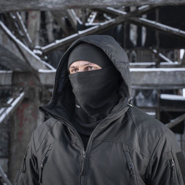 M-Tac шарф-труба анатомічний з затяжкою Polartec Black