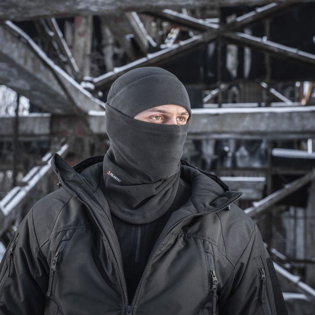 M-Tac шарф-труба анатомічний з затяжкою Polartec Black