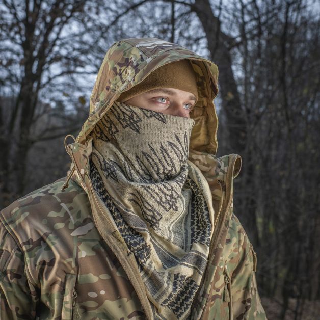 M-Tac шарф шемаг с Тризубом Khaki/Black