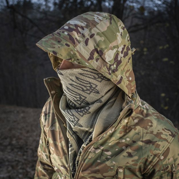 M-Tac шарф шемаг с Тризубом Khaki/Black