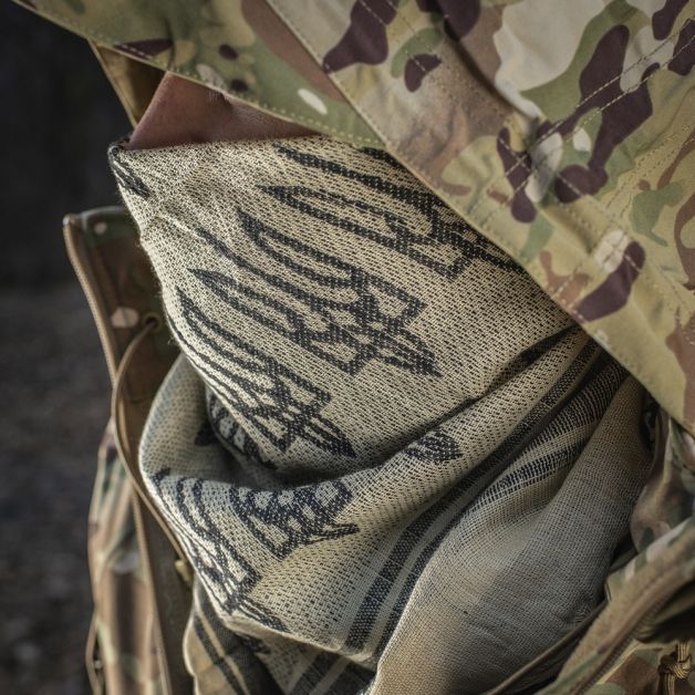 M-Tac шарф шемаг с Тризубом Khaki/Black
