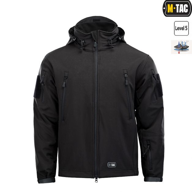 M-Tac куртка Soft Shell с подстежкой Black