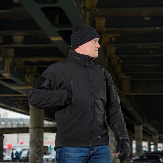 M-Tac куртка Soft Shell с подстежкой Black