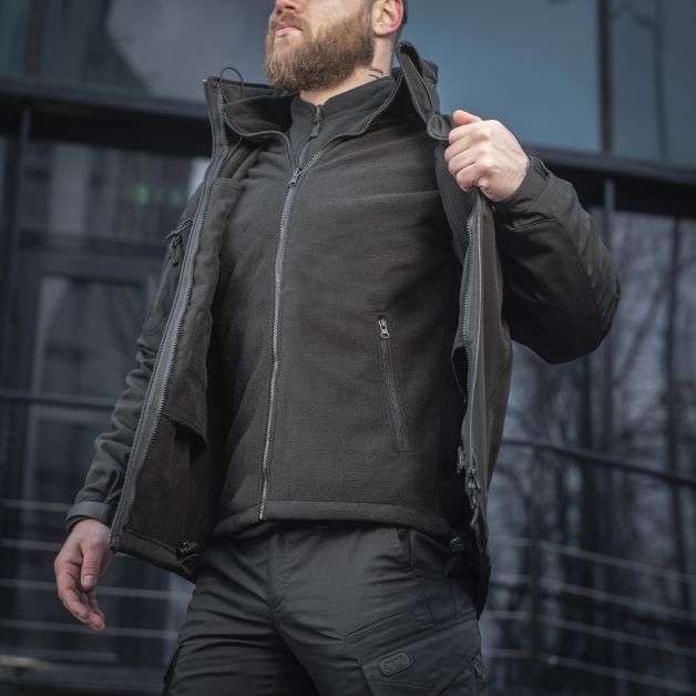 M-Tac куртка Soft Shell с подстежкой Black