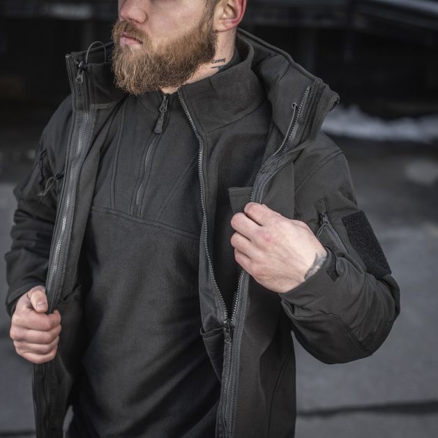 M-Tac куртка Soft Shell с подстежкой Black