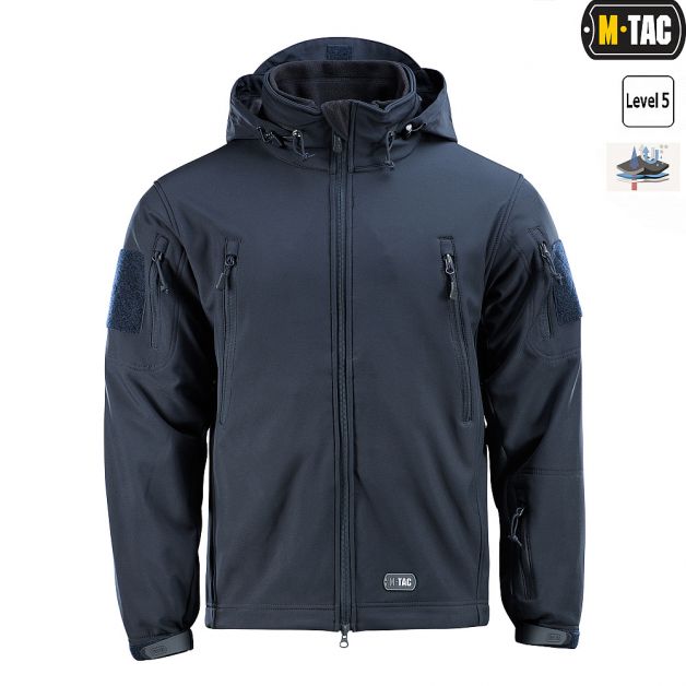 M-Tac куртка Soft Shell с подстежкой Dark Navy Blue