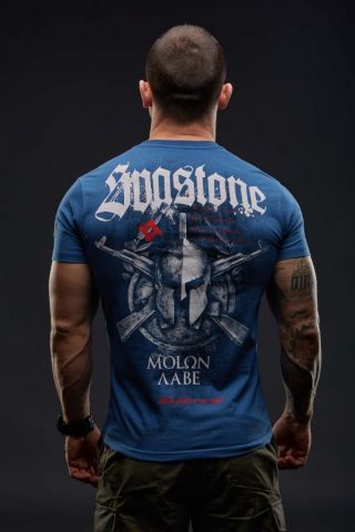 SvaStone футболка Molon Labe Navy