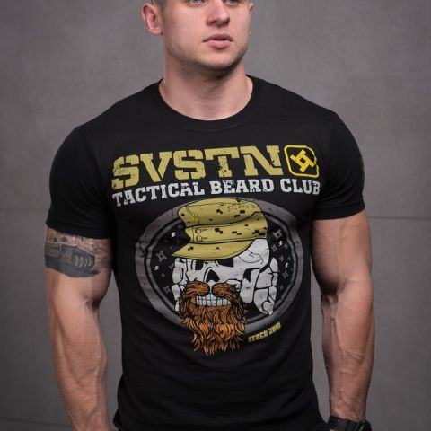 SvaStone футболка Tactical Beard Club чорна