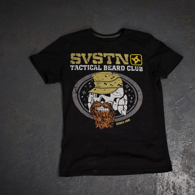 SvaStone футболка Tactical Beard Club черная