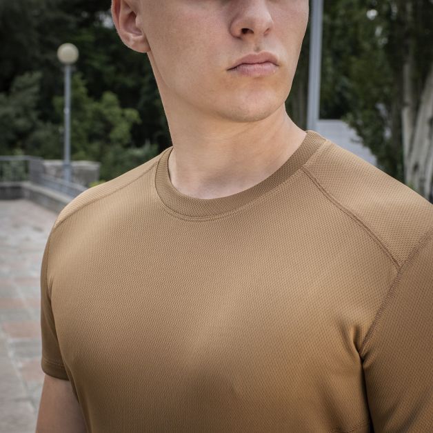 M-Tac футболка потовідвідна Athletic Velcro Coyote Brown