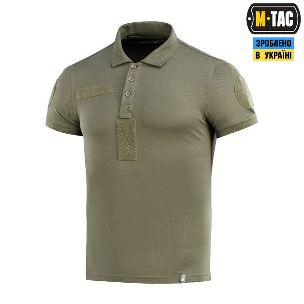M-Tac поло НГУ со светоотражающей надписью 65/35 Army Olive
